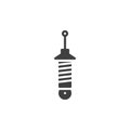 Car damper spring vector icon