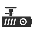 Car dash cam icon, simple style