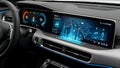 Car Dashboard Display Navigation, Digital Cockpit, Smart Technology Royalty Free Stock Photo