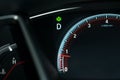 Car dashboard with eco signal enable and have mile meter with ne Royalty Free Stock Photo