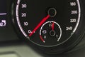 Car. the dashboard. engine coolant temperature indicator. close-up Royalty Free Stock Photo