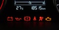 Car dashboard icons