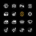 Car dashboard icons