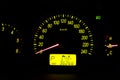 Car dashboard instruments Royalty Free Stock Photo