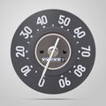 Speedometer Truck, Tachometer, Temperature, Fuel Gauge, Ammeter Gauge, Oil Pressure vector. Vintage truck dashboard. Car dashboard Royalty Free Stock Photo