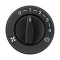 Car dashboard knob switch. Auto air conditioner. Air flow level selector Royalty Free Stock Photo