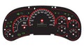 Car dashboard modern automobile control panel in EPS10