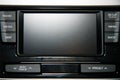 Car dashboard with multifunctional display Royalty Free Stock Photo