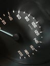 Car dashboard Show driving speed