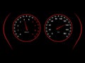 Car dashboard, speed meter racing sport design, vector Royalty Free Stock Photo