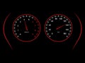 Car dashboard, speed meter racing sport design, vector illustration Royalty Free Stock Photo