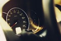 Car dashboard speedometer