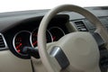 Car Dashboard and Steering Wheel