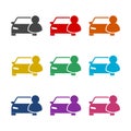 Car Dealer Icon color set