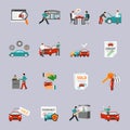 Car Dealership Icon Set