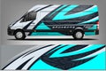 Car decal wrap design . Graphic abstract stripe racing background kit designs for vehicle, race car, rally, adventure and li