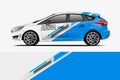 Car decal wrap design vector.