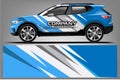 Car decal wrap design. vector design. - Vector Royalty Free Stock Photo