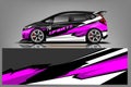 Car decal wrap design. vector design. - Vector Royalty Free Stock Photo