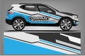 Car decal wrap design. vector design. - Vector Royalty Free Stock Photo