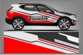 Car decal wrap design. vector design. - Vector Royalty Free Stock Photo