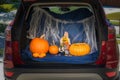 Car decorated for Trunk or Treat event Royalty Free Stock Photo