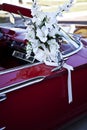 Car decorated for wedding Royalty Free Stock Photo