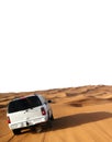 Car in desert