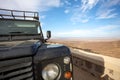 The car and the desert Royalty Free Stock Photo