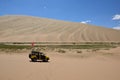 Car in desert Royalty Free Stock Photo