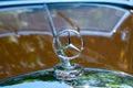 Car design detail and Mercedes Benz star logo / brand name clos Royalty Free Stock Photo