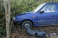 Car destroyed during the traffic accident Royalty Free Stock Photo