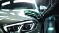 The car detailing process.AI generated image Royalty Free Stock Photo