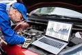 Car Diagnostic Service And Electronics Repair Royalty Free Stock Photo