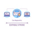 Car diagnostics concept icon