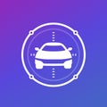 car diagnostics icon for apps and web Royalty Free Stock Photo