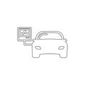car diagnostics outline icon. Elements of car repair illustration icon. Signs and symbols can be used for web, logo, mobile app,