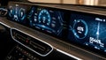 Car Digital Dashboard Display Modern Vehicle Technology Royalty Free Stock Photo