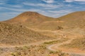 Car on a dirt road, Guelmim-Es Semara, Morocco Royalty Free Stock Photo