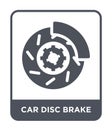 car disc brake icon in trendy design style. car disc brake icon isolated on white background. car disc brake vector icon simple Royalty Free Stock Photo