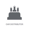 car distributor cap icon. Trendy car distributor cap logo concept on white background from car parts collection Royalty Free Stock Photo