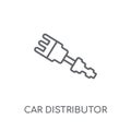 car distributor linear icon. Modern outline car distributor logo
