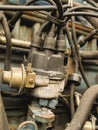 Car distributor with spark plug wire