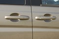 Car door handle and lock Royalty Free Stock Photo