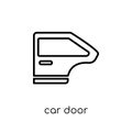 car door icon from Car parts collection. Royalty Free Stock Photo