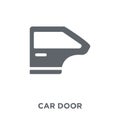 car door icon from Car parts collection. Royalty Free Stock Photo