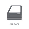 car door icon. Trendy car door logo concept on white background Royalty Free Stock Photo