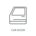 car door linear icon. Modern outline car door logo concept on wh Royalty Free Stock Photo