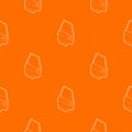 Car door pattern vector orange Royalty Free Stock Photo