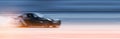 Car drifting, Sport car wheel drifting and smoking on blurred background. Motorsport concept